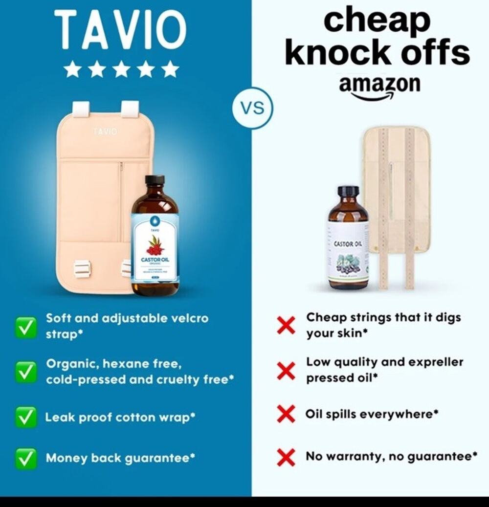 New in Box Sealed Tavio Castor Oil 100% Organic Cold Pressed 4 fl oz NIB NEW